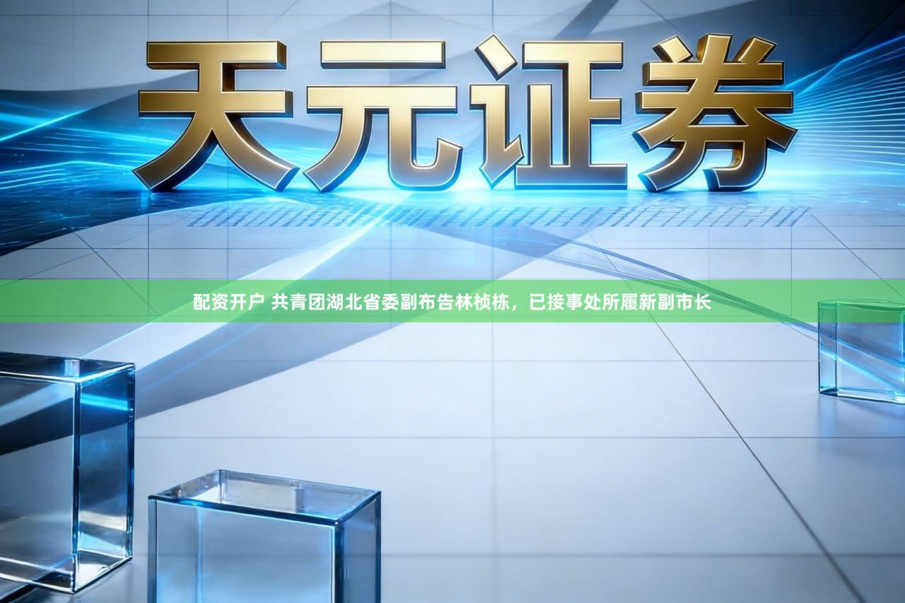 配资开户 共青团湖北省委副布告林桢栋，已接事处所履新副市长